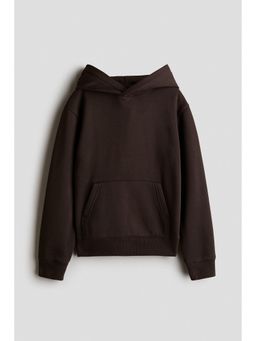 H&M - Boys Brown Brushed-Inside Hoodie