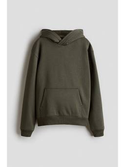 H&M - Boys Green Brushed-Inside Hoodie