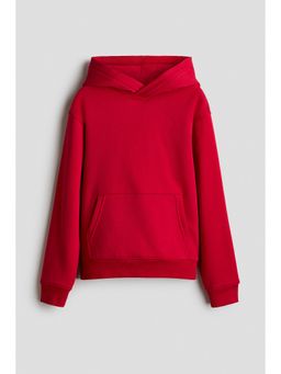 H&M - Boys Red Brushed-Inside Hoodie