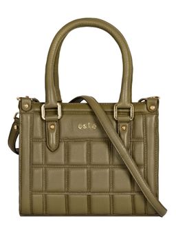 Eske - Women Olive Viviana Textured Handbag with Detachable Strap