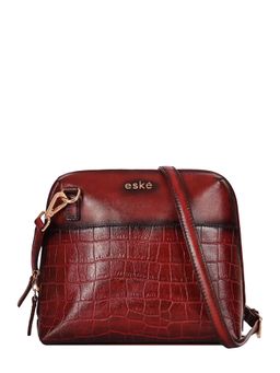 Eske - Women Red Gratia Textured Sling Bag