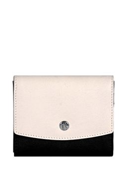 Eske - Women Black & White Catherine Leather Envelope Wallet