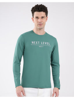 Rock.it - Men Green Round Neck Full Sleeve T-Shirt