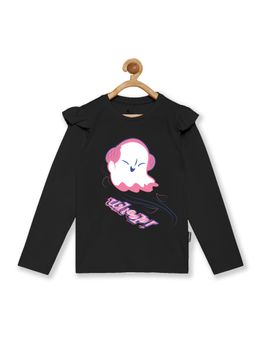 KiddoPanti - Girls Whoop Print Full Sleeve Tee