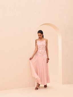 VERO MODA - Pink 3D Floral Applique Dress