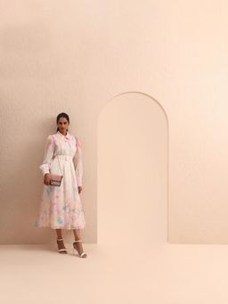 VERO MODA - Floral Belted Shirt Dress with Belt