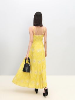 VERO MODA - Yellow Strappy Maxi Dress
