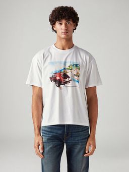 Levi's - White Graphic Crew Neck T-shirt
