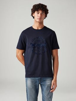 Levi's - Navy Blue Graphic Crew Neck T-shirt