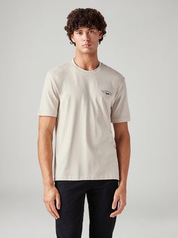Levi's - Beige Graphic Crew Neck T-shirt