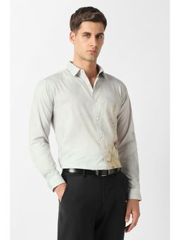 Van Heusen - Off White Printed Collar Neck Shirt