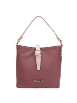 Pearlure - Emma Hobo for Women Italian Vegan Leather Bordo Handbag