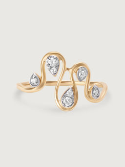 Mia by Tanishq - Harmony River 14 Kt Gold & Diamond Ring