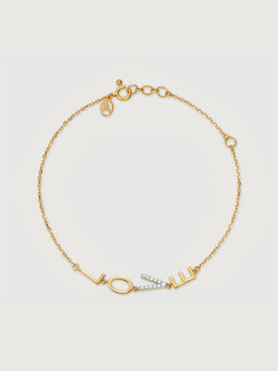 Mia by Tanishq - Cupid Charm 14 Kt Gold & Diamond Bracelet