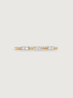 Mia by Tanishq - Timeless Sparkle 14 Kt Gold & Diamond Finger Ring