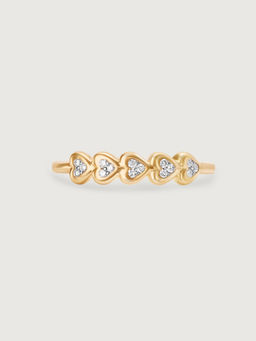 Mia by Tanishq - Radiant Love 14 Kt Gold & Diamond Finger Ring