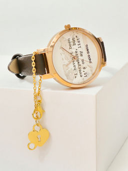 Pipa Bella by Nykaa Fashion - Gold-Plated Heart Lock N Key Watch Charm
