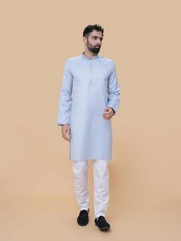 EKATVA ETHNIC - Men Sky Blue Kurta with Pant