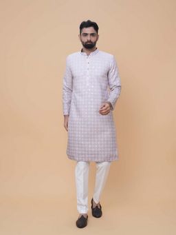 EKATVA ETHNIC - Men Purple Kurta with Pant