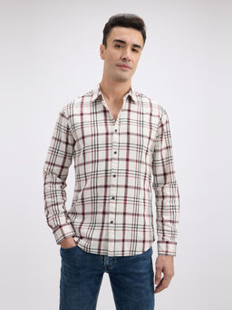 Pepe Jeans - Men Red Check Full Sleeve Shirt