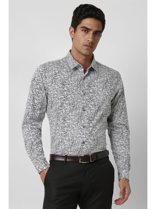 Van Heusen Mens Party Wear Buy Van Heusen Men White Slim Fit