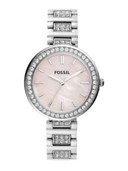Fossil - Karli Silver Strap Casual Watch Bq3182