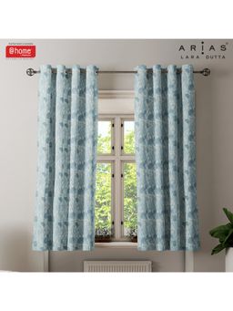 At Home by Nilkamal - Arias Luxuria Jacquard Window Curtain Sea Green (Set of 2)