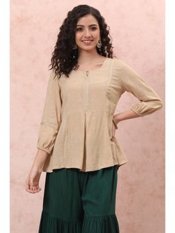 Rangriti - Gold Printed Top