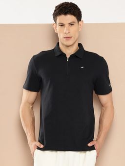 Alcis - Men Black Soft Signature Polo T-Shirt