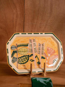 Freedom Tree - Arakta Ceramic Shaped Platter Peach