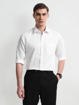 Arrow - Men White Solid Shirt