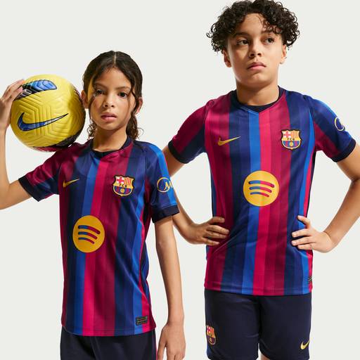 F.C. Barcelona 2026/27 Stadium Home - Nike F.C. Barcelona 2026/27 Stadium Home Older Kids' Dri-FIT Football Replica Shirt