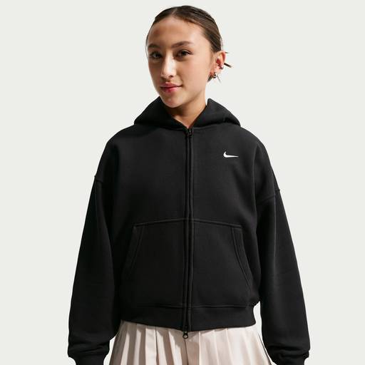 Nike Sportswear Studio Fleece - Oldrr Kids' (Girls') Oversized Full-Zip Hoodie
