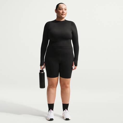 Nike Zenvy - Women's High-Waisted 20.5cm (approx.) Biker Shorts (Plus Size)