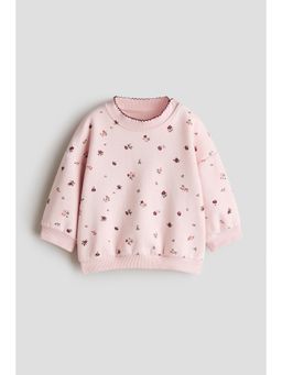 H&M - Girls Pink Printed Sweatshirt