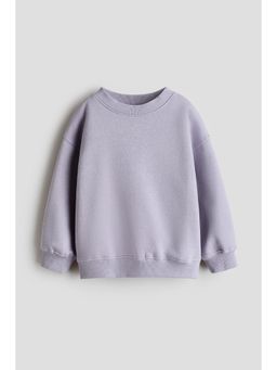 H&M - Girls Purple Brushed-Inside Sweatshirt