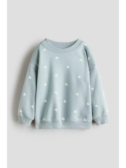 H&M - Girls Turquoise Brushed-Inside Sweatshirt