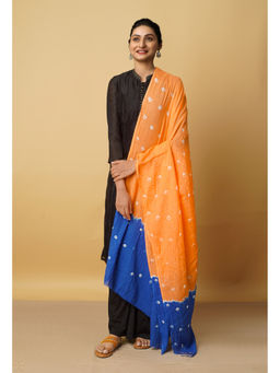 Unnati Silks - Women Orange Tie and Dye Dupatta
