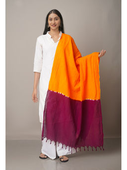 Unnati Silks - Women Orange Tie and Dye Dupatta