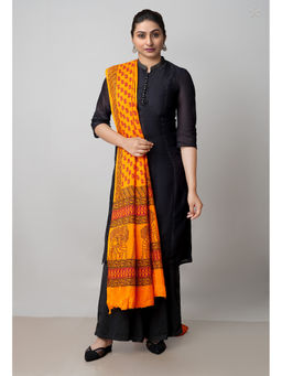 Unnati Silks - Women Mustard Printed Dupatta