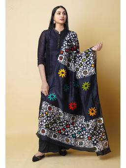 Unnati Silks - Women Black Printed Dupatta