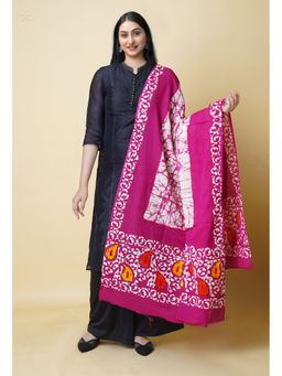 Unnati Silks - Women Pink Printed Dupatta