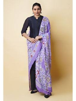 Unnati Silks - Women Lavender Printed Dupatta