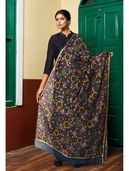 Unnati Silks - Women Blue Floral Dupatta