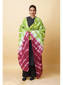 Unnati Silks - Women Green Tie and Dye Dupatta