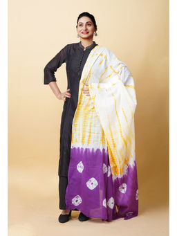 Unnati Silks - Women Yellow Tie and Dye Dupatta