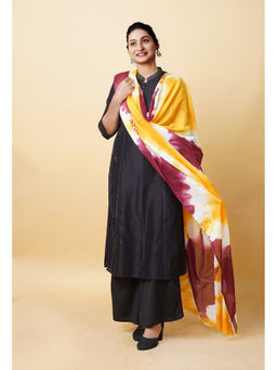 Unnati Silks - Women Yellow Tie and Dye Dupatta