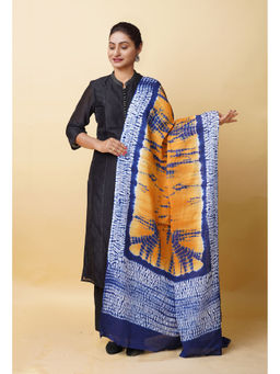 Unnati Silks - Women Orange Tie and Dye Dupatta