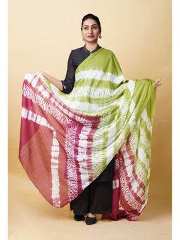 Unnati Silks - Women Green Tie and Dye Dupatta