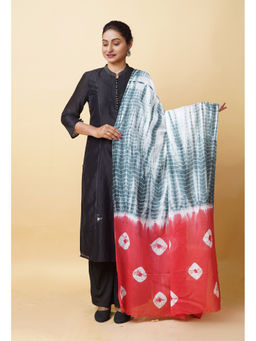 Unnati Silks - Women White Tie and Dye Dupatta